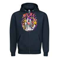 Navy boo jee conchas Zipper Hoodie - Zillion Design Studio
