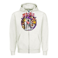 Oatmeal Heather boo jee conchas Zipper Hoodie - Zillion Design Studio