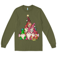 Army Green christmas tree Long Sleeve Tee - MaliasSmallBusiness