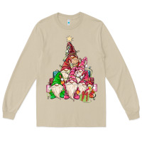 Mushroom christmas tree Long Sleeve Tee - MaliasSmallBusiness