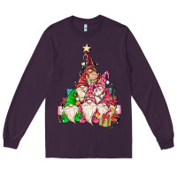 Plum christmas tree Long Sleeve Tee - MaliasSmallBusiness
