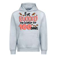 Heather Grey i have bugged my teacher for 100 days Urban Hoodie - MaliasSmallBusiness