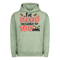 Pigment Oil Green i have bugged my teacher for 100 days Urban Hoodie - MaliasSmallBusiness