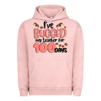 Pigment Salmon i have bugged my teacher for 100 days Urban Hoodie - MaliasSmallBusiness