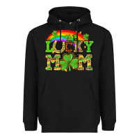 Black One lucky mom St. Patricks Day Heavyweight Hoodie - Neo Western