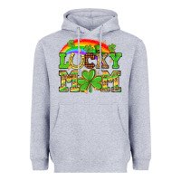 Heather Grey One lucky mom St. Patricks Day Heavyweight Hoodie - Neo Western