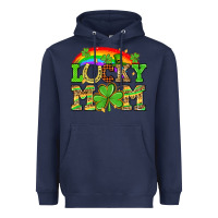 Navy One lucky mom St. Patricks Day Heavyweight Hoodie - Neo Western