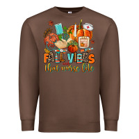 Chestnut fall vibes and that nurse life Premium Sweatshirt - AdoDesignShop
