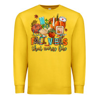Lemon fall vibes and that nurse life Premium Sweatshirt - AdoDesignShop