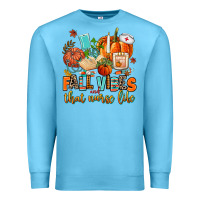 Ocean Blue fall vibes and that nurse life Premium Sweatshirt - AdoDesignShop