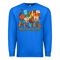 True Royal fall vibes and that nurse life Premium Sweatshirt - AdoDesignShop
