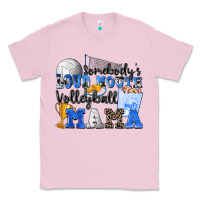 Bubblegum Pink somebody's loud mouth volleyball mama Classic Tee - Zillion Design Studio