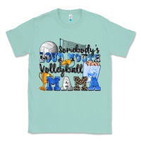 Seafoam somebody's loud mouth volleyball mama Classic Tee - Zillion Design Studio