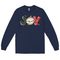 Navy joy to the world Long Sleeve Tee - MaliasSmallBusiness