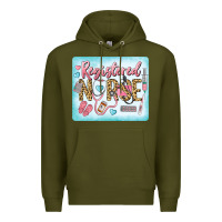 Army Green Western Registered Nurse Premium Hoodie - LillyAllenDesigns