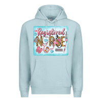 Blue Mist Western Registered Nurse Premium Hoodie - LillyAllenDesigns