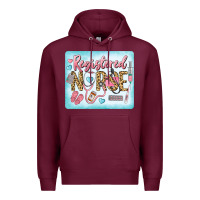 Burgundy Western Registered Nurse Premium Hoodie - LillyAllenDesigns