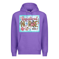 Purple Western Registered Nurse Premium Hoodie - LillyAllenDesigns