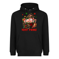 Black merry pig mas Heavyweight Hoodie - FaDigitalArtStudio