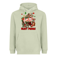 Matcha merry pig mas Heavyweight Hoodie - FaDigitalArtStudio