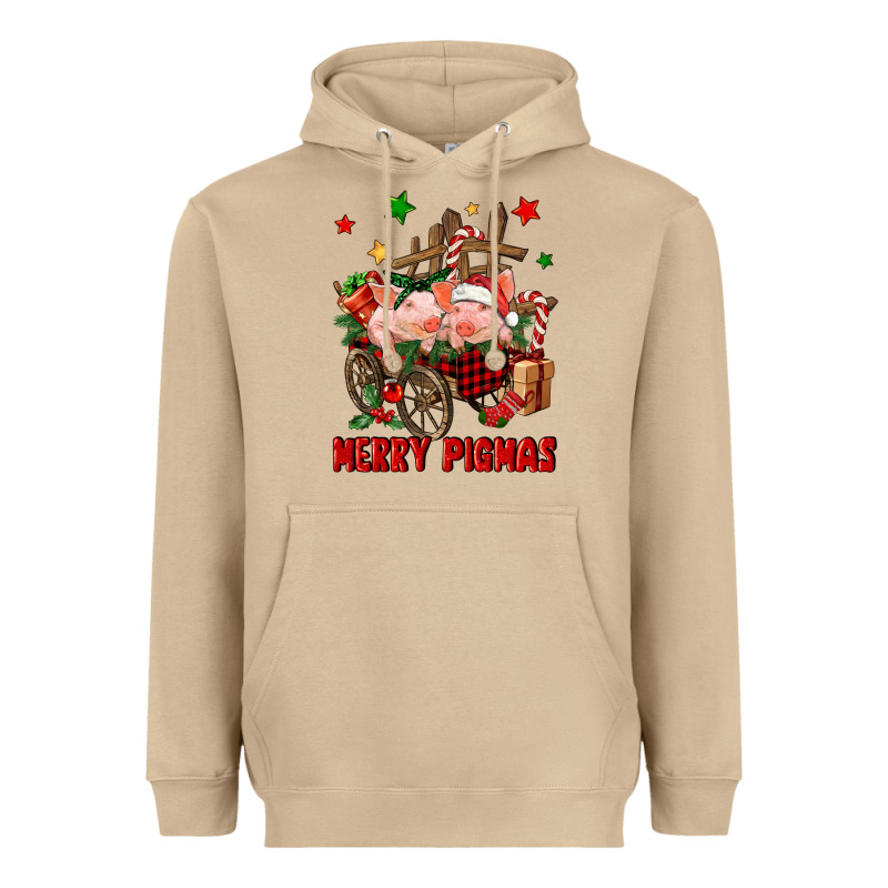Merry Pig Mas Heavyweight Hoodie by FaDigitalArtStudio | Teevron