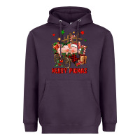Plum merry pig mas Heavyweight Hoodie - FaDigitalArtStudio