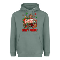 Sage merry pig mas Heavyweight Hoodie - FaDigitalArtStudio