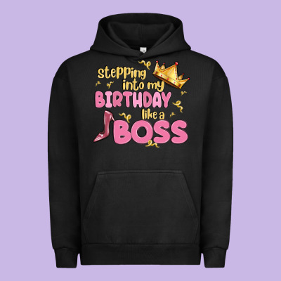 Birthday Boss Urban Hoodie Designed By Maliassmallbusiness