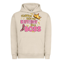 Pigment French Oak birthday boss Urban Hoodie - MaliasSmallBusiness