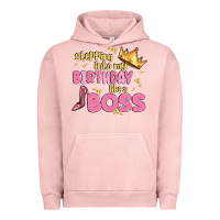 Pigment Salmon birthday boss Urban Hoodie - MaliasSmallBusiness