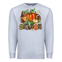 Heather Grey fall and american football tis the season Premium Sweatshirt - AdoDesignShop