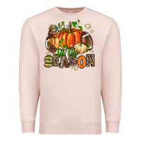 Pale Pink fall and american football tis the season Premium Sweatshirt - AdoDesignShop