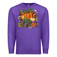 Purple fall and american football tis the season Premium Sweatshirt - AdoDesignShop