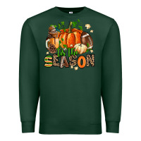Sports Green fall and american football tis the season Premium Sweatshirt - AdoDesignShop