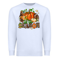 White fall and american football tis the season Premium Sweatshirt - AdoDesignShop