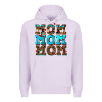 Lilac mom mom mom Premium Hoodie - AdoDesignShop
