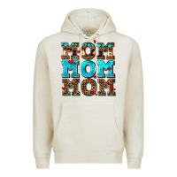 Oatmeal Heather mom mom mom Premium Hoodie - AdoDesignShop