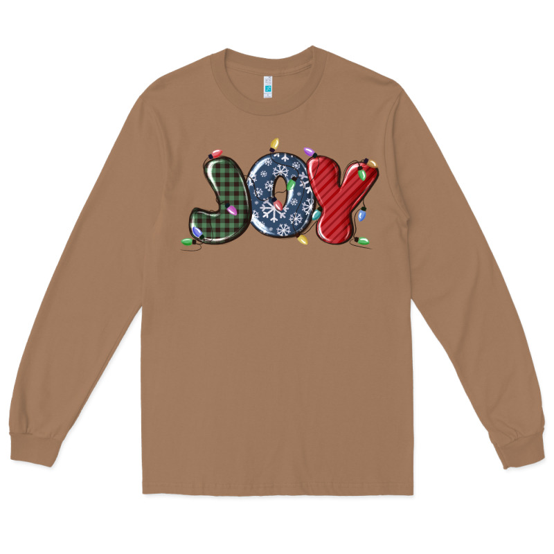 Joy Christmas Lights Long Sleeve Tee by MaliasSmallBusiness | Teevron