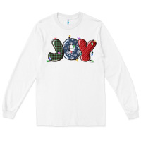 White joy christmas lights Long Sleeve Tee - MaliasSmallBusiness