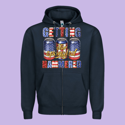 Zipper Hoodie getting star spangled hammared
