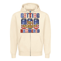 Sandshell getting star spangled hammared Zipper Hoodie - texasbilliewilder