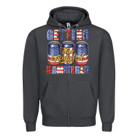 Smoke getting star spangled hammared Zipper Hoodie - texasbilliewilder