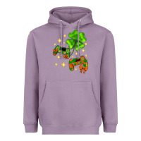 Lavender St. Patrick's Day with game control and clover Heavyweight Hoodie - Neo Western