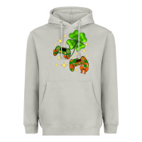 Moon Dust St. Patrick's Day with game control and clover Heavyweight Hoodie - Neo Western