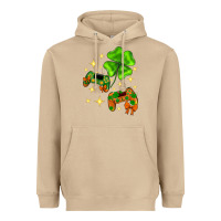 Mushroom St. Patrick's Day with game control and clover Heavyweight Hoodie - Neo Western
