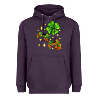 Plum St. Patrick's Day with game control and clover Heavyweight Hoodie - Neo Western
