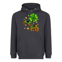 Smoke St. Patrick's Day with game control and clover Heavyweight Hoodie - Neo Western