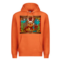 Carrot western christmas reindeer Premium Hoodie - Jasminsmagicworld