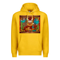 Lemon western christmas reindeer Premium Hoodie - Jasminsmagicworld