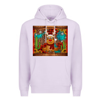 Lilac western christmas reindeer Premium Hoodie - Jasminsmagicworld